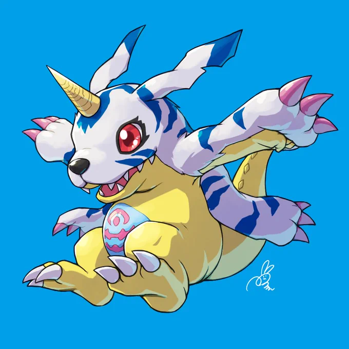 ガブモン!
#デジモン
#デジモンアドベンチャー 