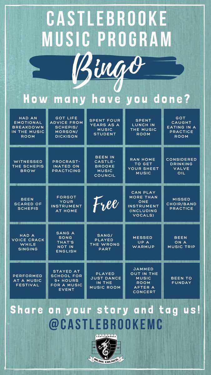 How many have you done, Castlebrooke music students?🤔