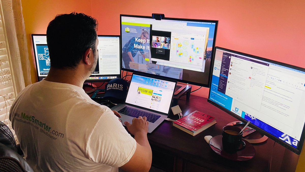 realDonMahmood's tweet photo. Pick a color, any color.  Glad to have set this up prior to #selfisolation, keeping it #productive &amp; fun!
.
#mitcovid19challenge #mithackmed #hackathon #teamwork #virtual #entrepreneur #keepmovingforward #decision168 #business #staysafe #weshallovercome #stayhome #stayhealthy https://t.co/o7CiME6HDC