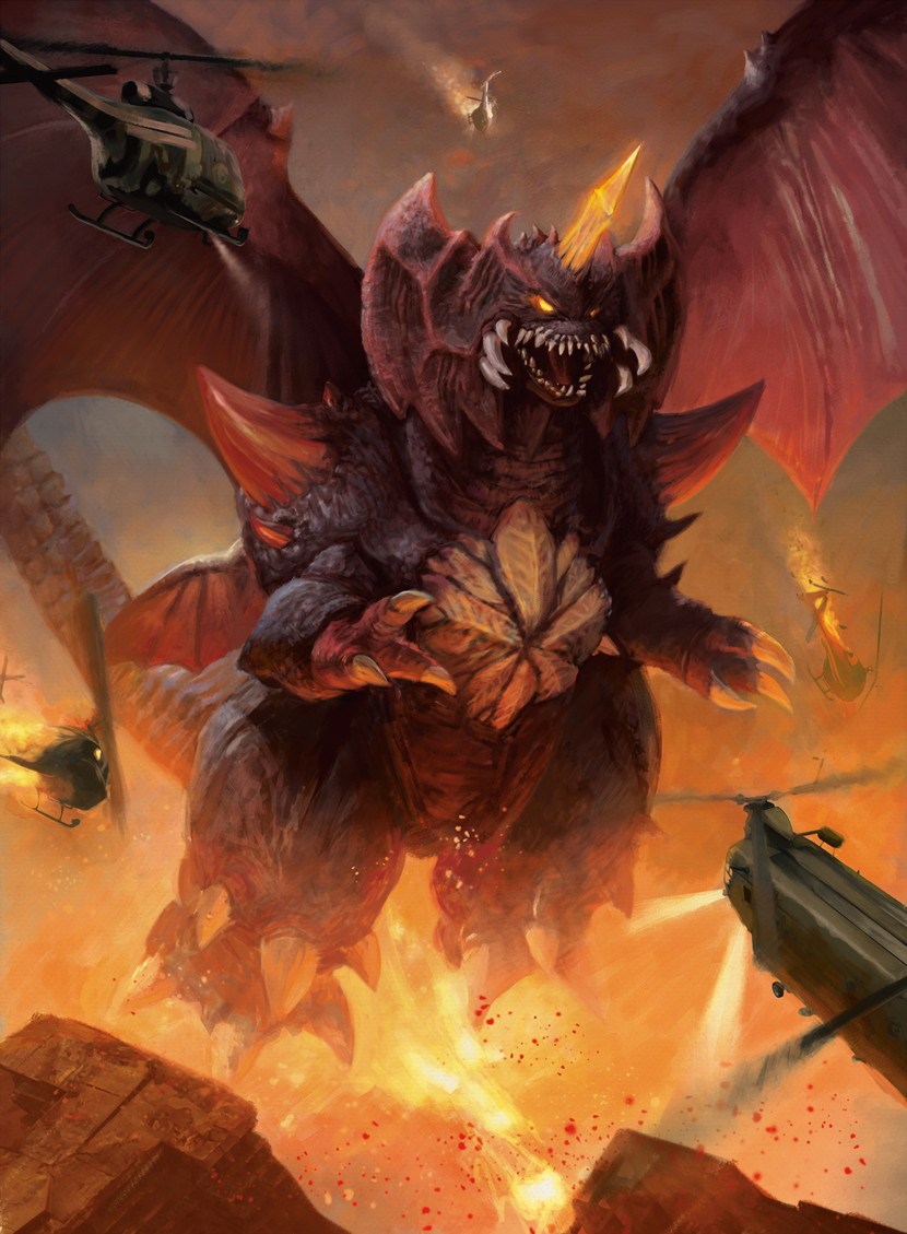 Magic: The Gathering - Godzilla Monster Series artwork showcase.Destoroyah ...