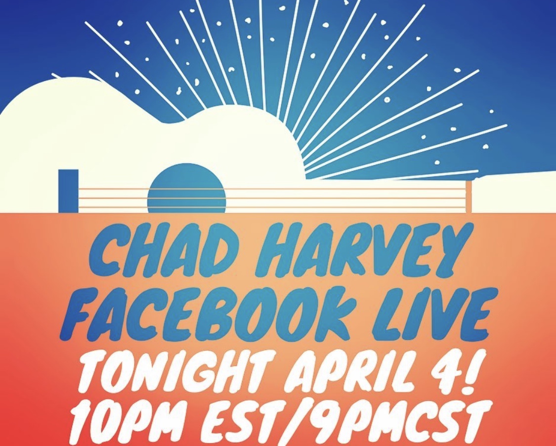 Do you like whiskey songs? Thought so. Watch Chad Harvey live on FB at 10 pm ET tonight on m.facebook.com/chadharveymusi…