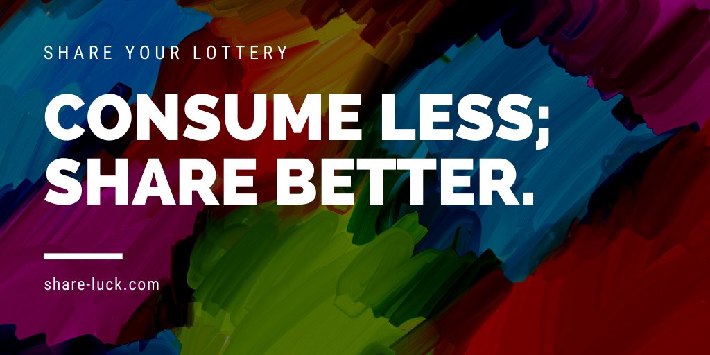 shareloto's tweet photo. Consume less; share better.
https://t.co/BezOeFIJJp

#shareluck #sharelottery #sharelotto #sharejackpot #sharemoney #lotteryclub #lottoclub #lotterywinner
#lotterytip #lottotip #drawdate #lottery #lotto https://t.co/HZdcGz1Kbc