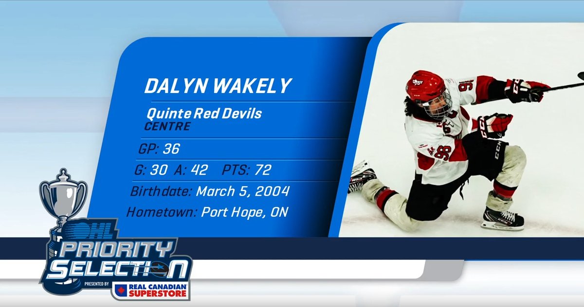 CURVE LAKE FIRST NATION'S DALYN WAKELY GETS DRAFTED INTO THE OHL