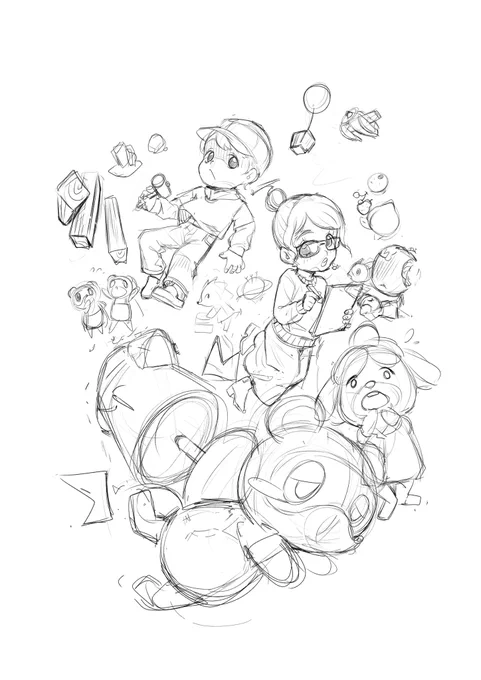 #どうぶつの森 #AnimalCrossing
あつ森のらくがき 
