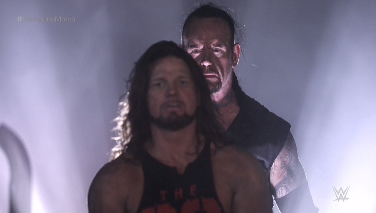 This is the best thing ever #boneyardmatch #wwe #ajstyles #undertaker #wrestlemania36