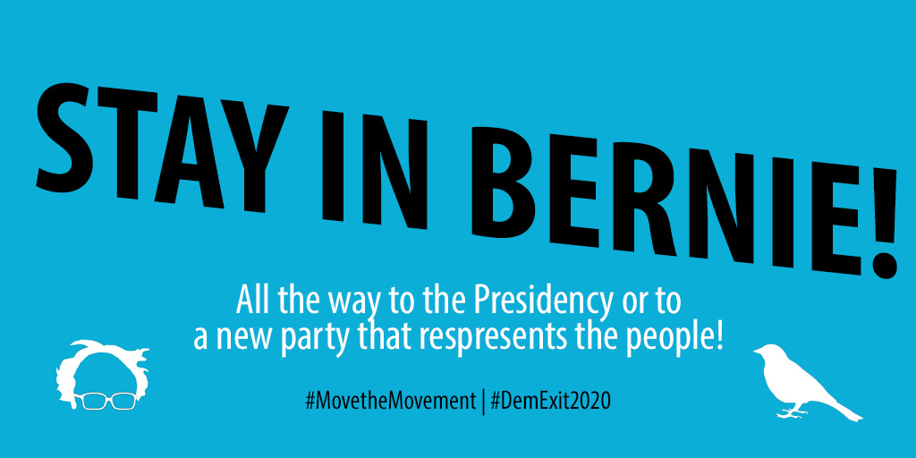 Wheelhouse2068's tweet photo. Imagine a new party that will fight the drug companies, even nationalize them if necessary. It’s time to #MoveTheMovement TO A NEW PARTY. We need Senator Sanders to be our focal point and to keep #NotMeUs together during the transition. #Bernie2020 #DemExit2020 https://t.co/PsoaF6kZQz