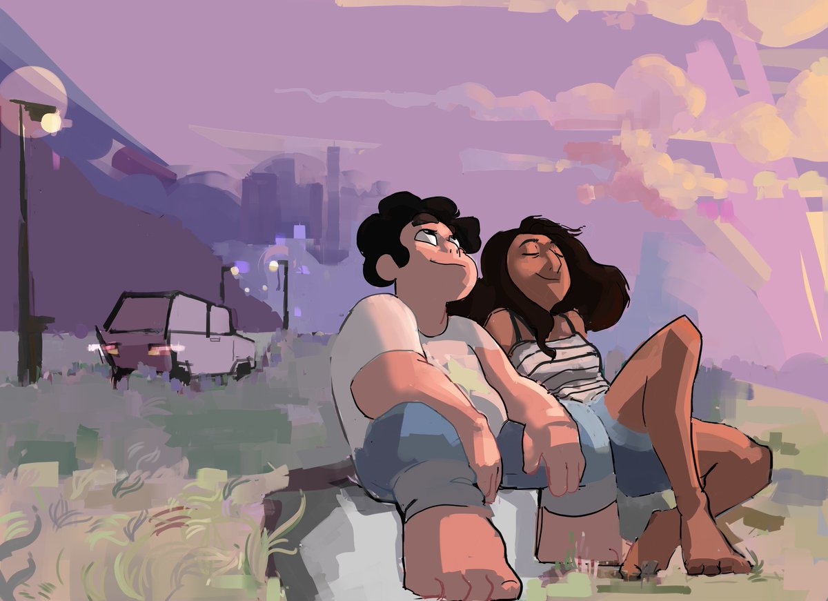 Steven and Connie together in the roadtrip is the only thing keeping me alive i'm telling you.

#connverse #StevenUniverseFuture #stevenuniversefinale #StevenUniverse #ConnieMaheswaran