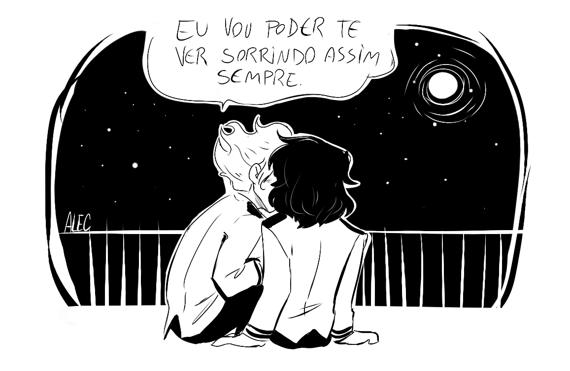 Nossa eu tô muito gay.
Eu vou fanartar o Aizawa e o namoradinho dele até todo mundo ler Vigilante.