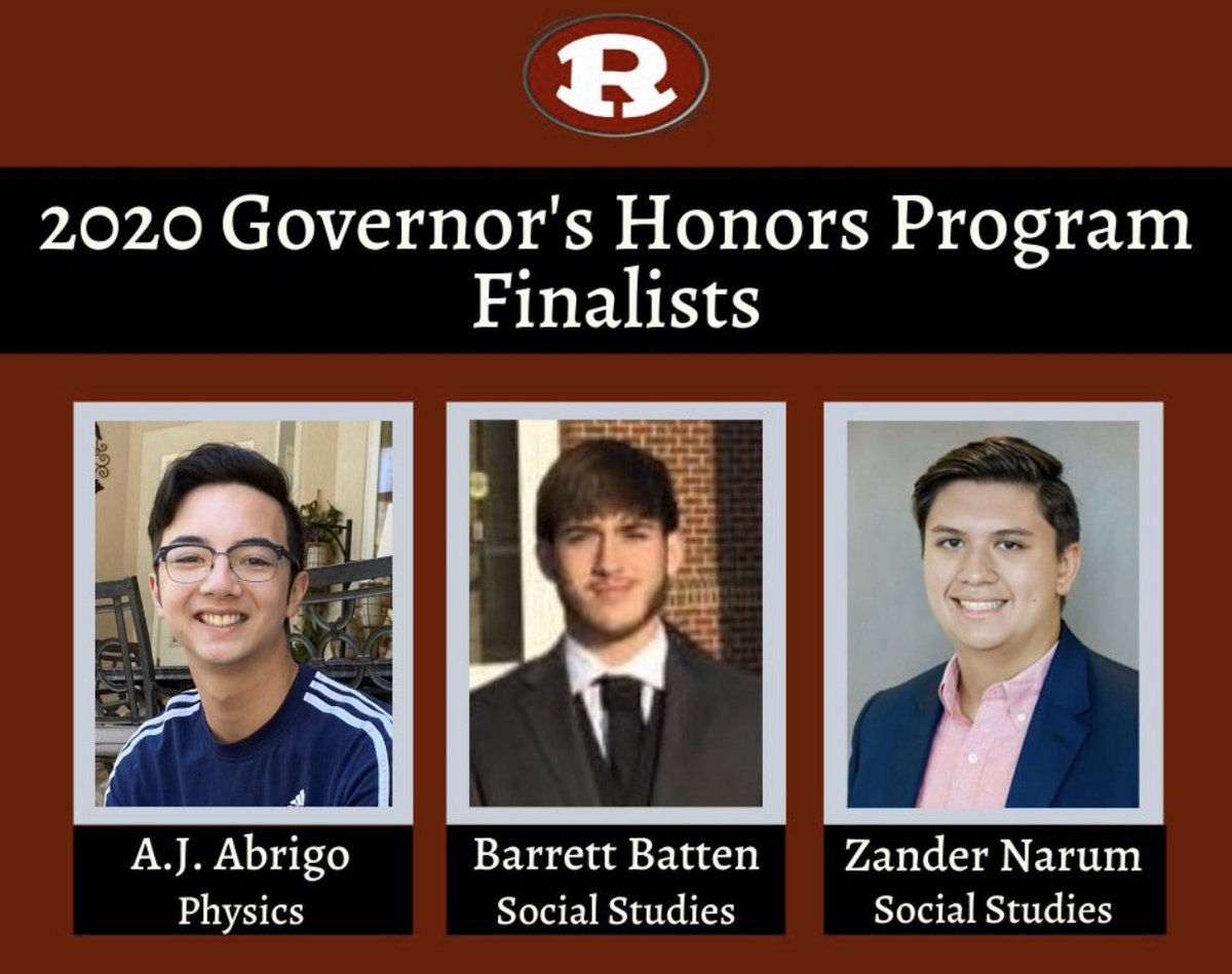 cmccookhcbe's tweet photo. Congratulations Governor Honor Program Finalist @WarnerRobinsHS  💯Demon Pride https://t.co/VLh8akqaTO