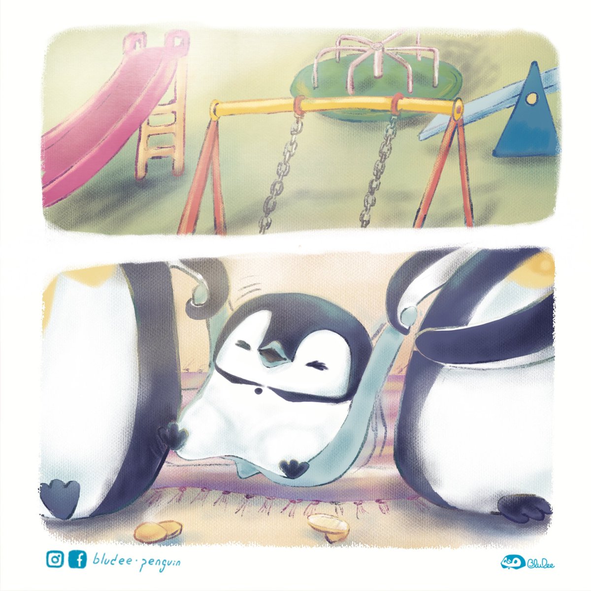 BluDeePenguin's tweet photo. My Home is a playground, too
🐧Stay at home 🏠 Play at home
Happy Children's Day！
兒童節快樂！
#stayhomechallenge #covid_19🏠🏘️🏡🏠🏡🏘️🏡🏠#stayhome #withme 
#penguin #hkdrawing #hkillustrator #comics #animals #企鵝 #動物 #插畫 #防疫 https://t.co/P3ZvfMAoMK