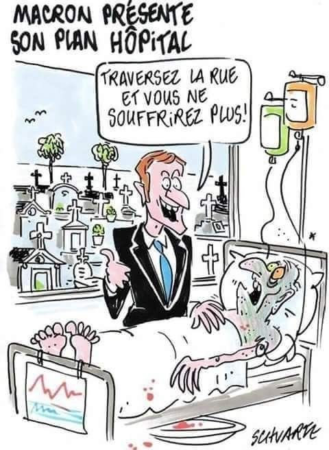 Autrement dit la politique officielle du Gvt LREM en matière de santé publique est de l’eugénisme à peine déguisé où aux soins curatifs sont privilégiés des soins palliatifs moins onéreux, destinés aux plus faibles et aux plus âgés.