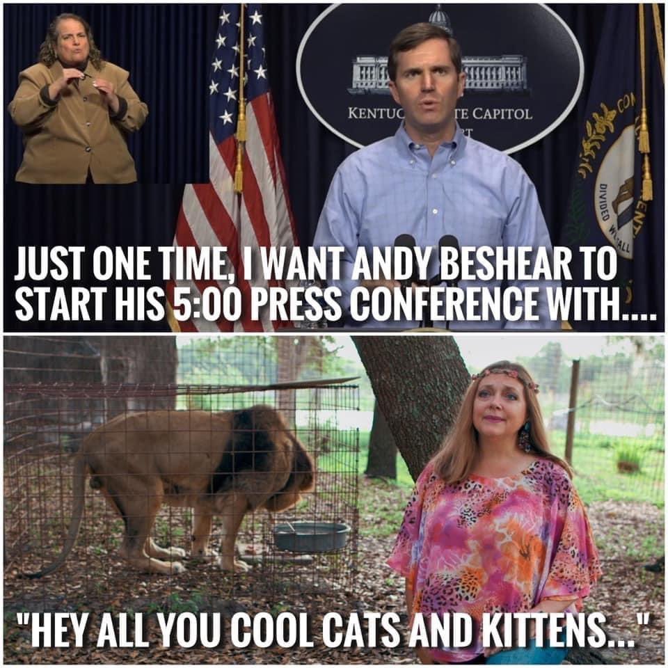BrewerEducator's tweet photo. @GovAndyBeshear @AndyBeshearKY PLEASE!!! 🐅 https://t.co/PCM46pCD6w