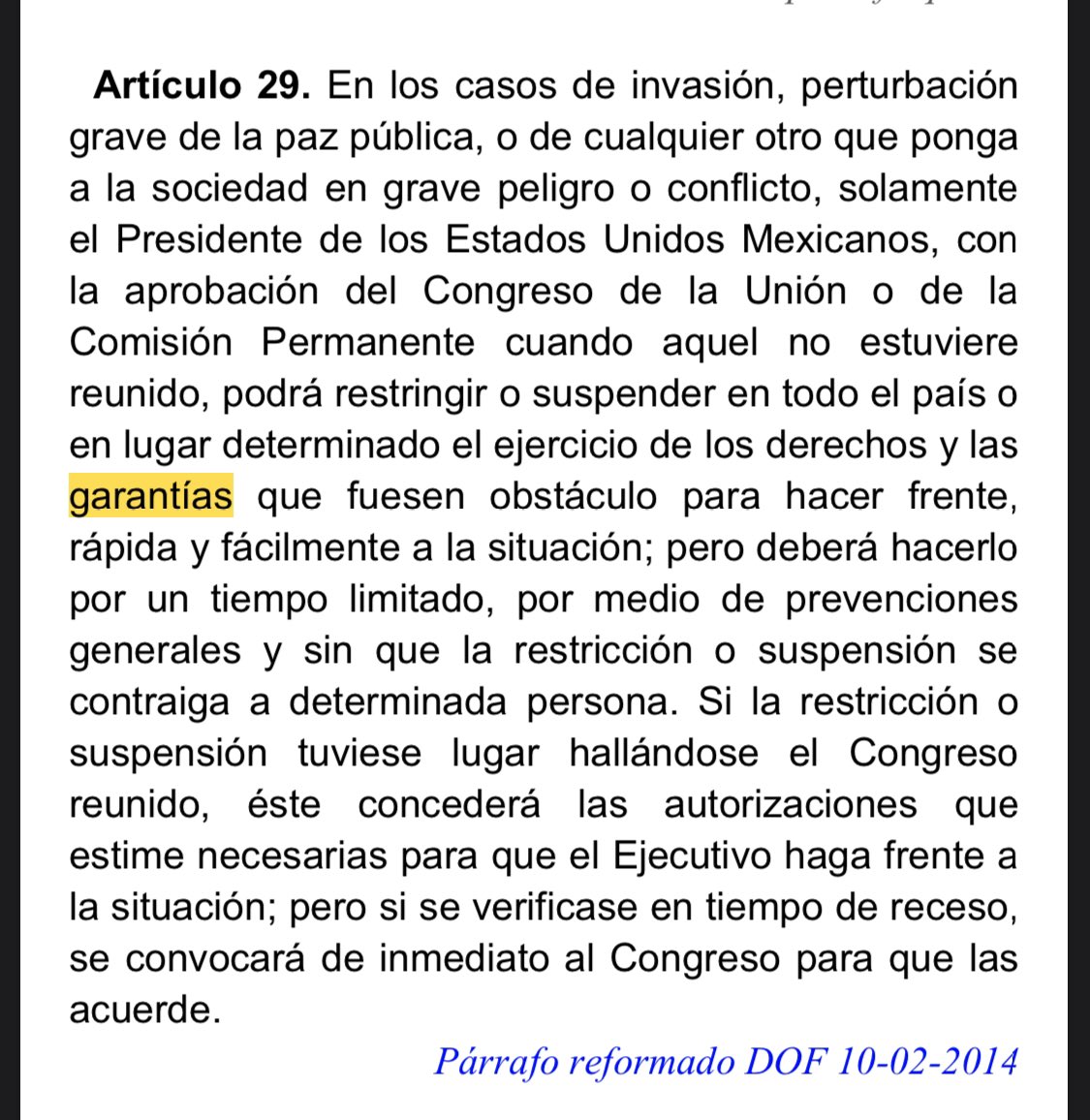 Hache__Be's tweet photo. @SoledadDurazo @CelidaLopezc No le compete a ellos restringir y suspender garantías individuales, infórmate bien como periodista para que no andes propagando mala información. Gracias. https://t.co/GreErHSZVG