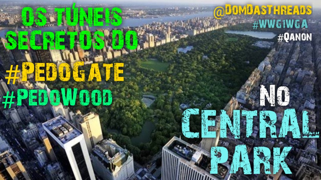 1)Os Túneis Secretos do Central Park 🌪A Tempestade já paira sobre Nova York e seu alvo agora é o resgate de crianças mantidas pelo #PedoWood nos túneis subterrâneos do Central Park em Manhattan Nova York. #Qanon #WWG1WGA #PedoWood Segue a thread ⬇️