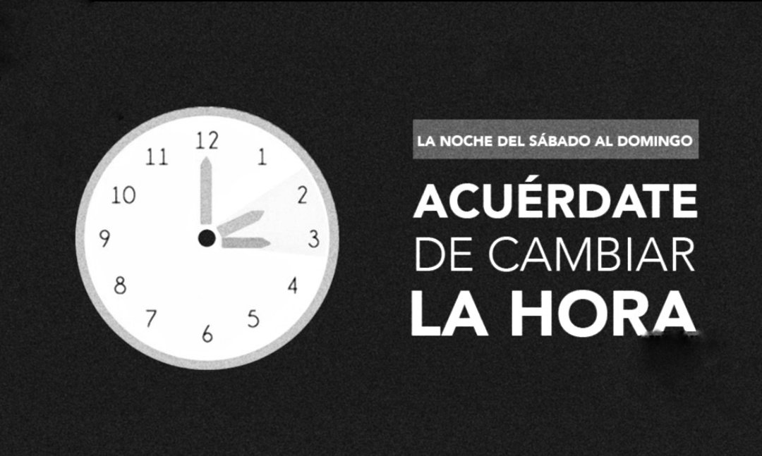 Adelantar tu reloj #CambioDeHorario