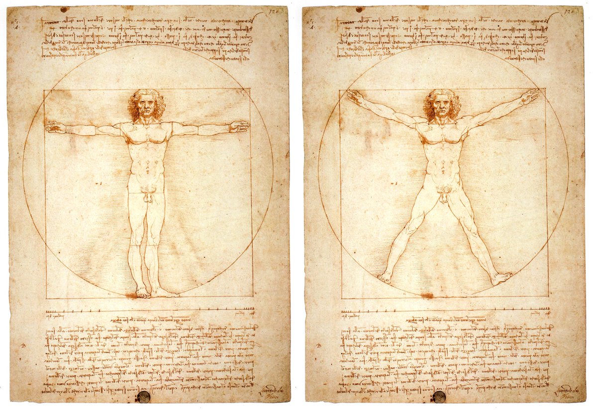 Da Vinci even tried the social distancing thing. So much that it may have affected his understanding of proportions.