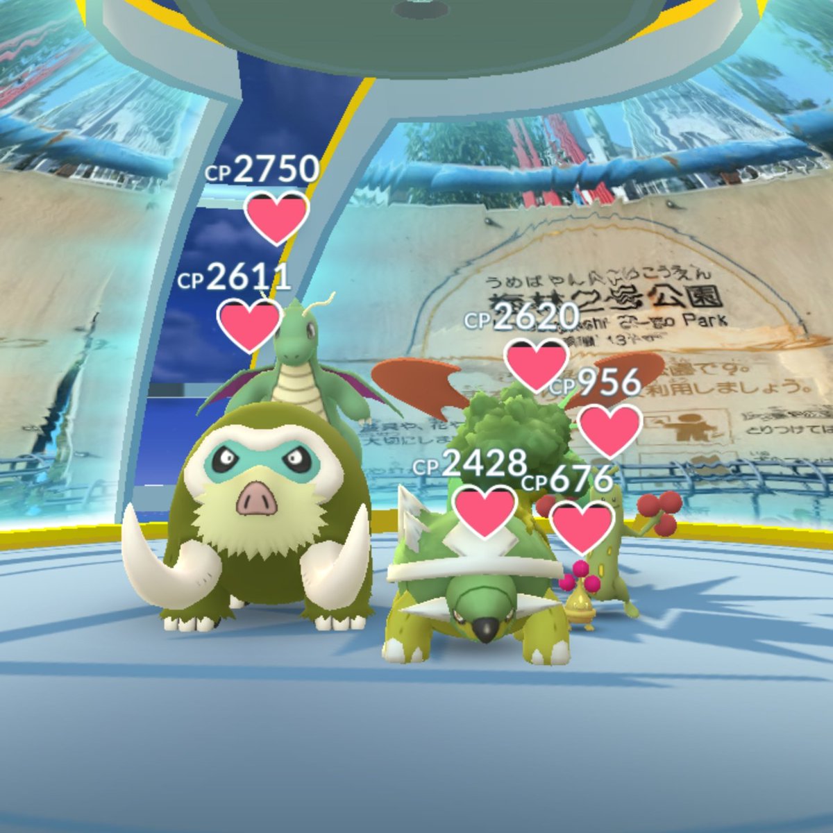 GOEMOitoN's tweet image. Look out! The green-colored theme gym. It was the gym where I made my shiny Torterra defended last night. It was interesting.🤣
#PokemonGO #shinypokemon #themegym
