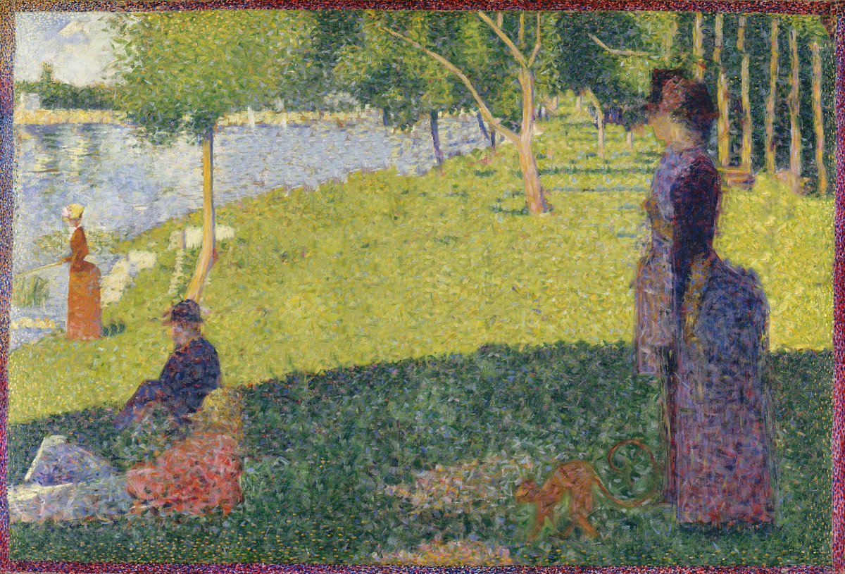 Social distancing probably means you're spending  #COVID2019 at home, but if you're out and about, hopefully it's quieter, like in Seurat's "A Quiet Sunday On La Grande Jatte".