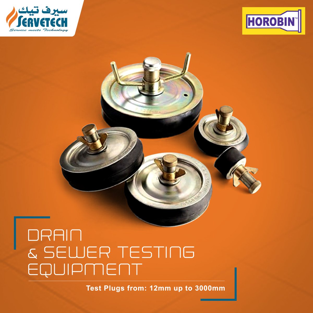 Servetech_'s tweet photo. We are the authorized distributor of Horobin. Horobin from United Kingdom is the largest manufacturer in Europe of drain and sewer testing equipment. We supply Horobin test plugs from 12mmup to 3,000mm. #Servetech #Horobin https://t.co/qi6Ah7AHrt