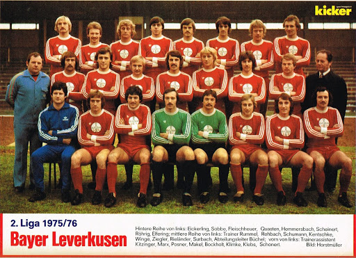 O Bayer Leverkusen fez sua estreia na 2. Bundesliga na segunda temporada, o clube situado na Renânia do Norte-Vestefália jogou por quatro vezes, sendo a última na temporada 1978-79, quando foi promovido para BundesligaFoto: Kicker