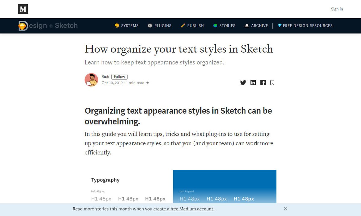 Devcide1's tweet image. How organize your text styles in Sketch
#textstylessketch #tricks #textstylessketchlearn #textappearancestylessketch #artboard #development
via @medium
☛ amp.gs/KjE4