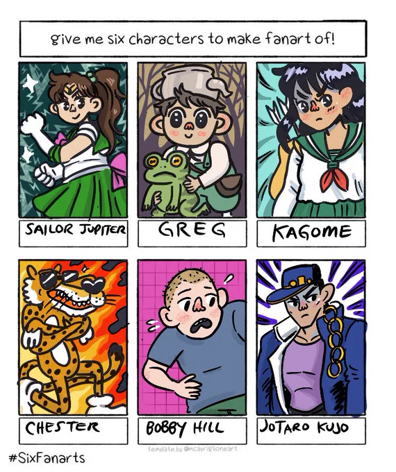 I did the thingy!!! #SixFanarts 