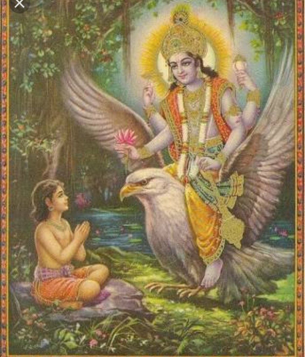 Position. In the forest he met sage Vishwamitra advised him to seek the blessings of lord Keshav by chanting the sacred mantra Om Namo Bhagwate Vasudevay.Dhruva did a careful self punishment and just after 6 months lord Vishnu b3came pleased and appeared before him mounted