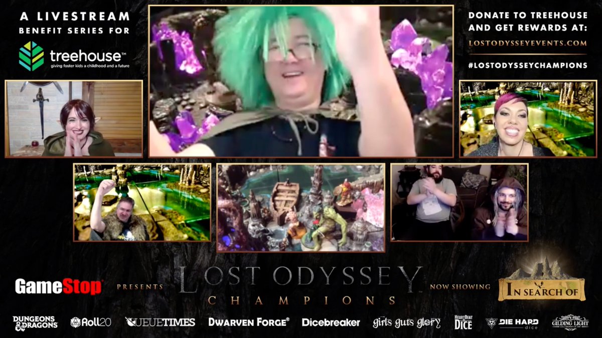 lostodysseylive's tweet photo. Thank you @StefanDwarven for an immersive adventure & #LostOdysseyChampions @GeekyPinup, @davidcbaxter, Mike & @AlexGygax, & the great @SatinePhoenix!
VODs coming soon — Follow @lostodysseylive for updates!
Donate to @TreehouseTweets & get rewards @ https://t.co/CmQyhcVuQ0 https://t.co/6akaGpJGe5