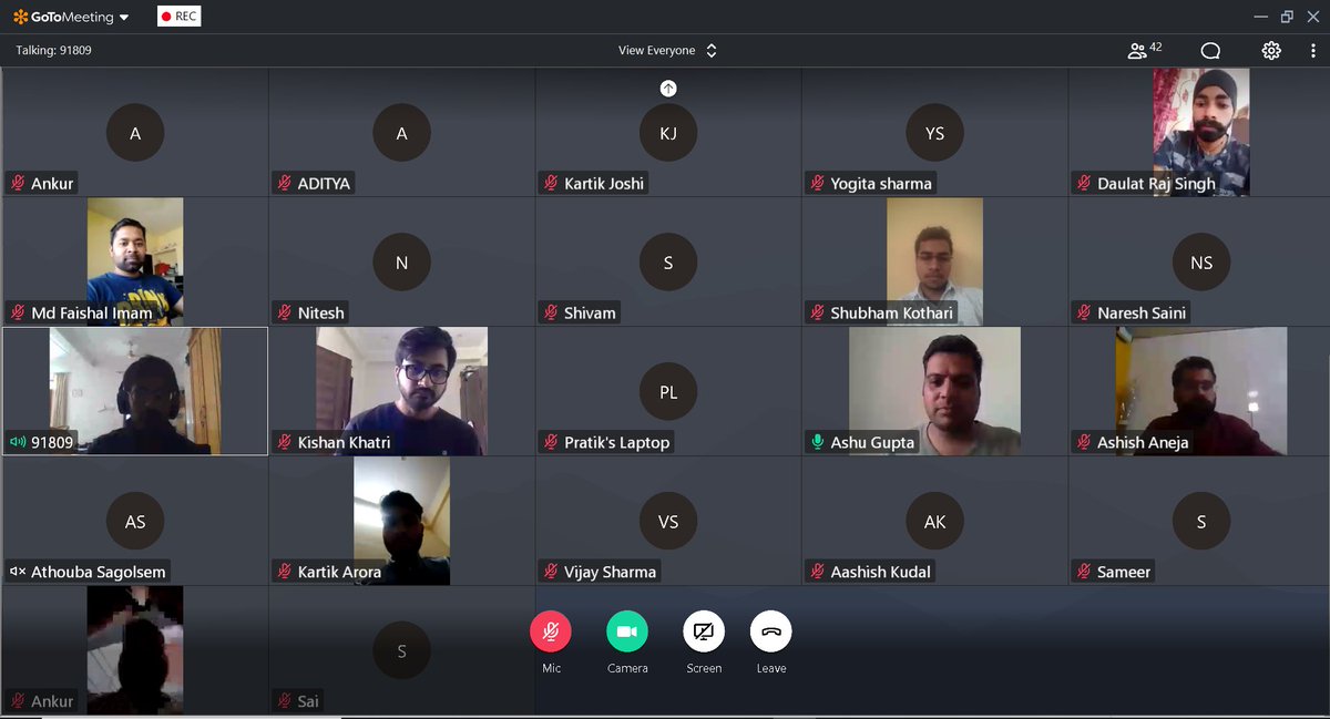 AnujEnergy's tweet photo. This is how we celebrated @Design2O 7th Anniversary over the Video Conferencing. It was great to have amazing feedback and ideas from all the team members. #D2Oturns7 #HappyAnniversary @GoToMeeting #TeamD2O #D2OGlobal #Sustainability # https://t.co/YWzp7cQY6g