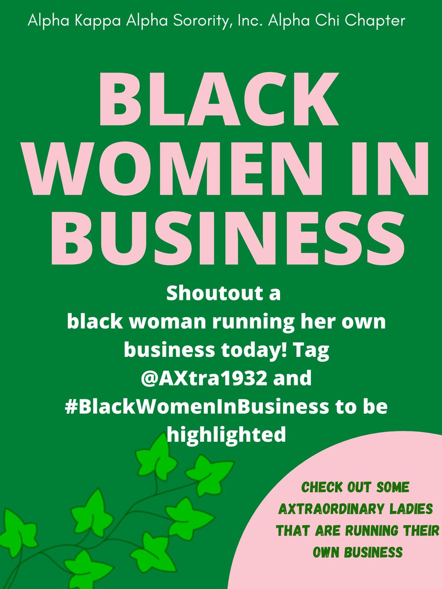 AXtra1932's tweet photo. A special shoutout to the black-owned business owners! Some of our very own AXtraordinary Ladies are highlighted today with their businesses. Be sure to shoutout and tag your favorite black owned business with the hashtag #BlackWomenInBusiness to be featured on our page!💕💰 https://t.co/hnAWFbl0Ne