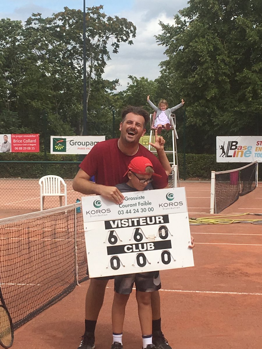 joeudall's tweet photo. @rogerfederer It’s his 11th birthday! Any wishes for Andreas? This day in France last summer I was beating up on his 1-handed backhand pretty badly... had to after he dropped you as his favorite for some Shapo guy? https://t.co/zOMyLCwEOx