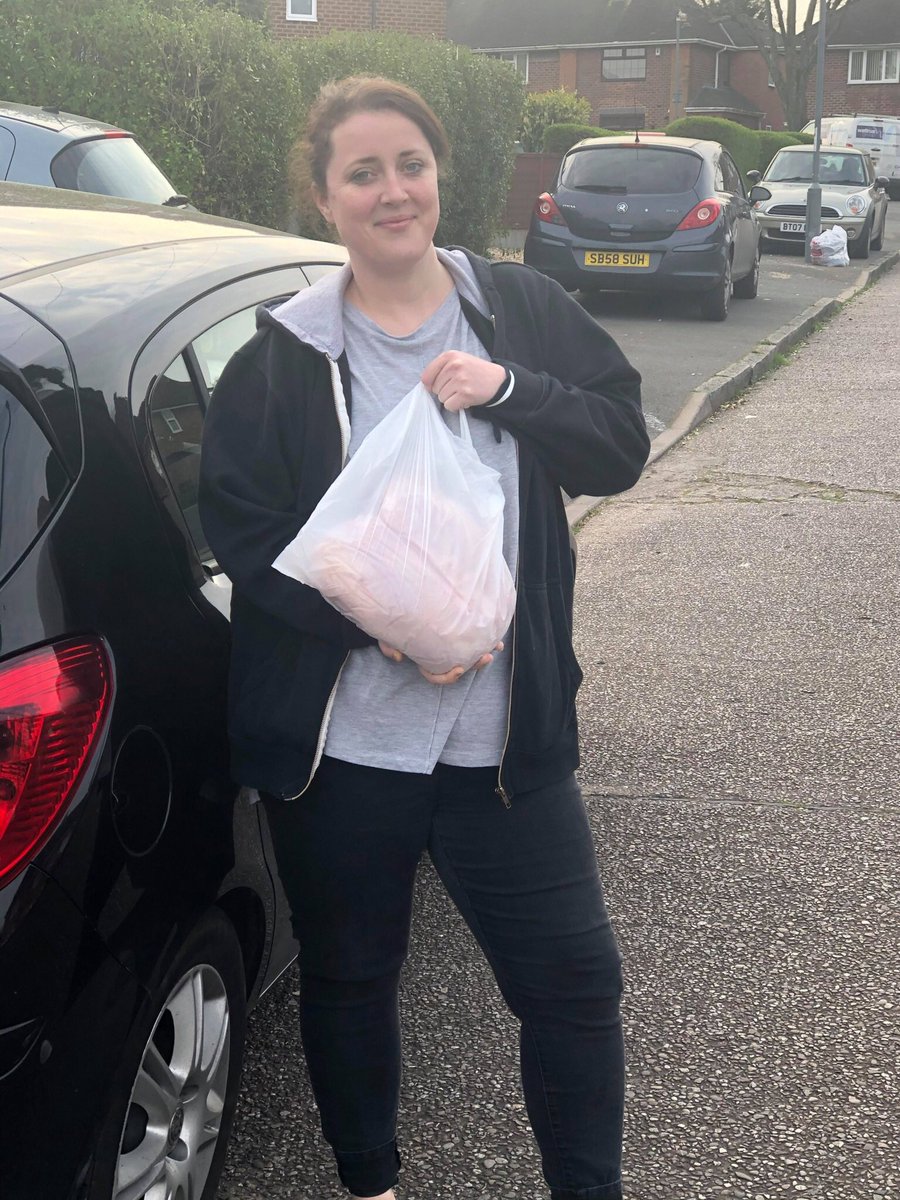 Tony Geraghty butchers gifting @Northfieldfire meat hamper to say thank you for all you do <a href="/B31Voices/">B31 Voices</a>