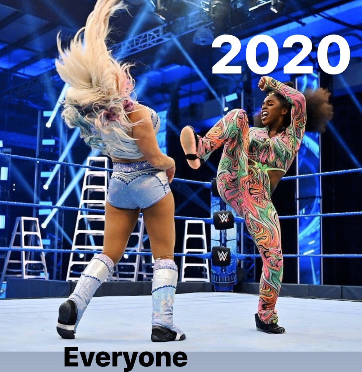 TheTrinity_Fatu's tweet photo. Since we have a lot of cool action shots of us kicking butt or getting our butts kicked 😂 i challenge all wrestlers to do a #2020vs post https://t.co/ahd5KhOcMw