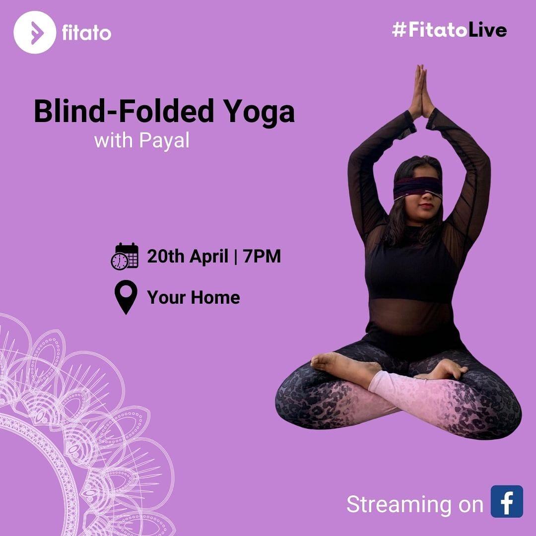 FitatoFit's tweet photo. When you practice yoga blindfolded, your gaze is forced to go inwards. No one including you, can see what it looks from the outside; so all that matters is how it feels to you from inside. It also sharpens your other senses &amp; you learn to let go.. 🙏🏻 https://t.co/EQXxbaUypA