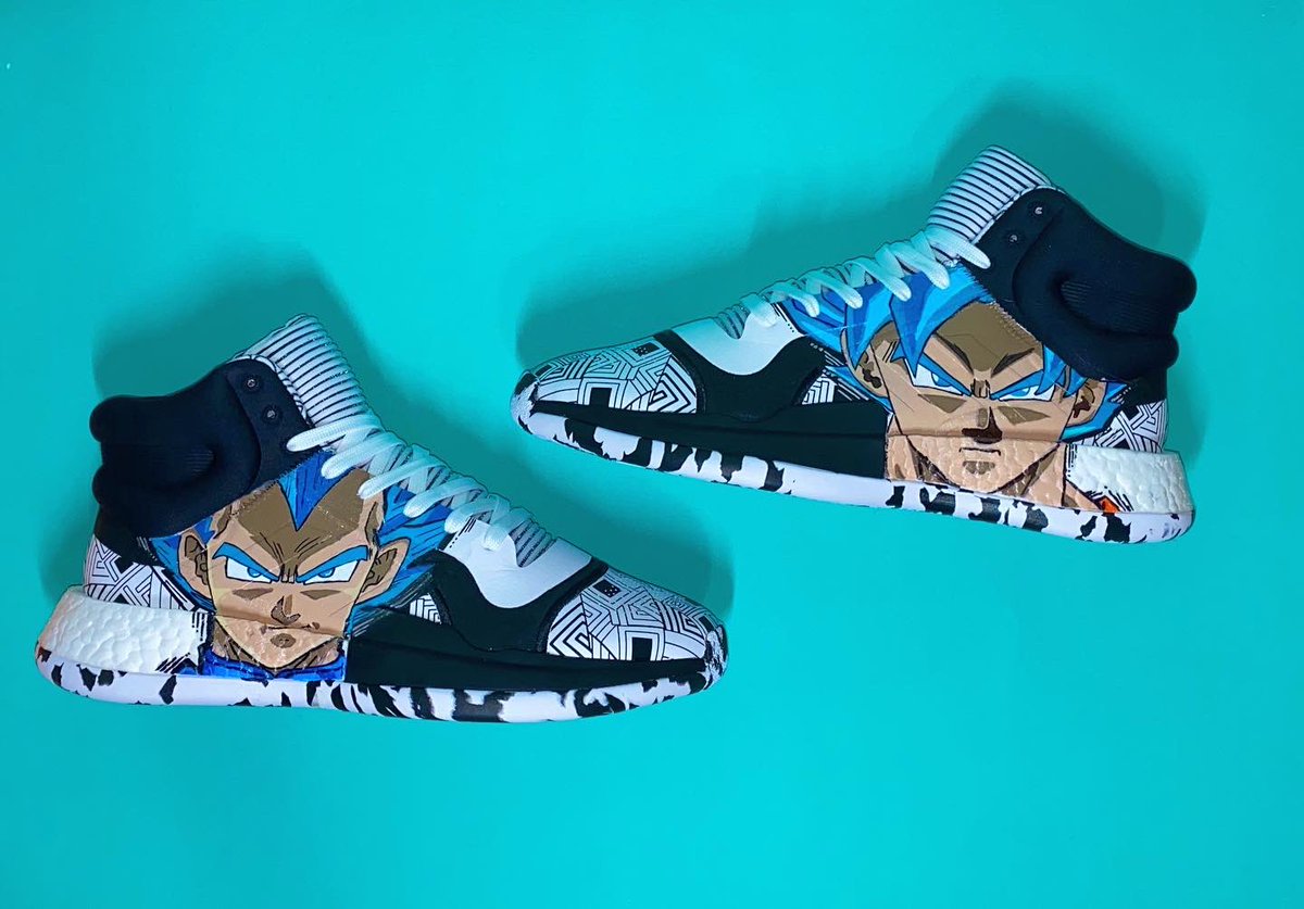 elvizprezz's tweet photo. Adidas Marquee Boost - Goku vs Vegeta Super Saiyan Blue Edition by @elvizcustom 👟⚡️🔥.
.
.
.
#Adidas #Marquee #MarqueeBoost #AdidasBasketball #AdidasShoes #NBA #DBZ #DragonBall #DragonBallSuper #DragonBallZ #DragonBallGT #SuperSaiyan #Anime #Manga #CustomShoes #SneakerCustoms https://t.co/f8lvGUnplU