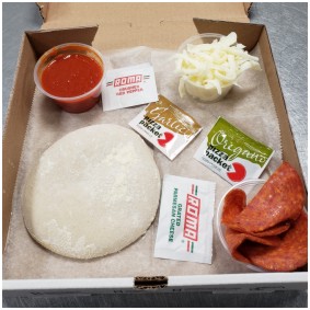 Here's an idea to keep the kids busy: make your OWN PIZZA! We give you the tools, you just supply the talent! Each $6.99 kit inc. personal size dough, sauce, cheese and choice of one topping (meatball, pepperoni or sausage; addl toppings extra)! Call 201.420.4823 to order NOW!