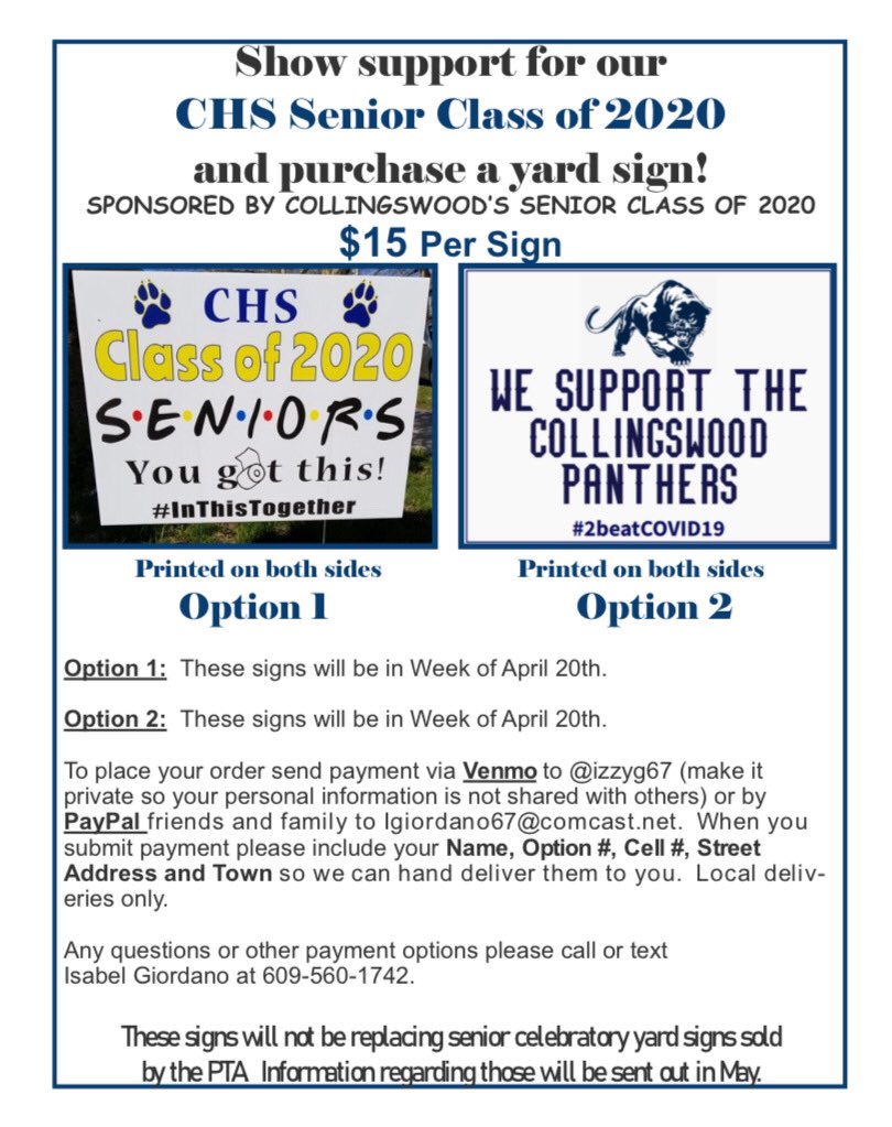 Collingswood Class of 2020 tweet media