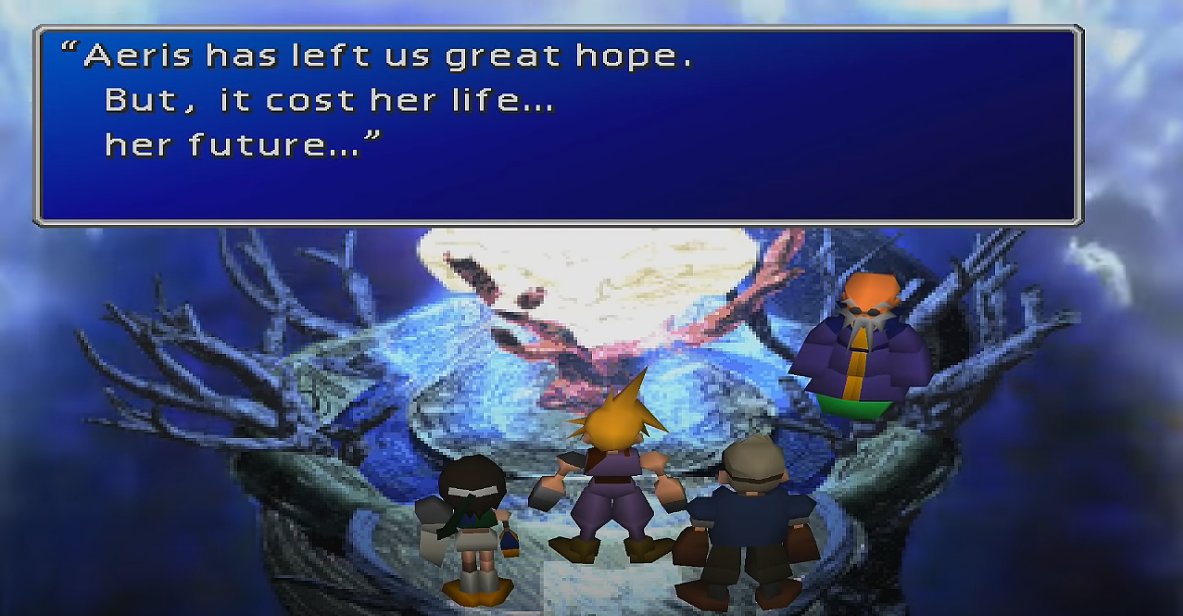 Okay, it should be impossible but it seriously keeps getting more and more obvious. There is just no way Hollow isn't about  #Aerith.  #FF7