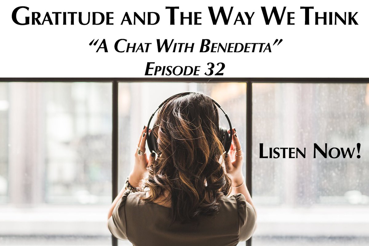 Can you, and should you, actively seek out things to be grateful for? On episode 32 of “A Chat With Benedetta,” we discussed our own feelings of gratitude, the effects of positive thinking, and how to balance empathy for others. ss1.us/a/iZ5ceMuP