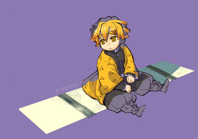 葵さんがTwitterに投稿した我妻善逸(鬼滅の刃)のイラスト。