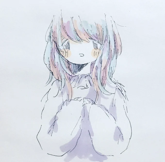 絵ですこしでも心がやわらいだら…と思って描いてます 