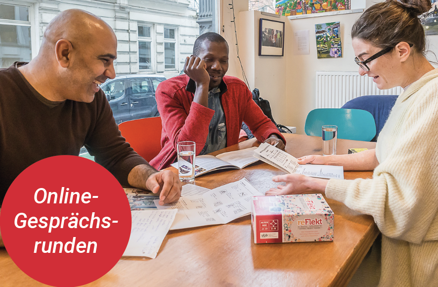 SprachbrueckeHH's tweet photo. Unsere #Gesprächsrunden pausieren aktuell. ⚡️ Aber: Es gibt Gesprächsrunden jetzt auch #online 👩‍💻🧑‍💻 Wenn Ihr teilnehmen möchtet, schreibt uns gern eine E-Mail an kontakt@sprachbruecke-hamburg.de📧 Mehr Infos online auf https://t.co/GXi8x1rqCz. #spracheverbindet #sprachbrückeHH https://t.co/uFv1DjWc3n