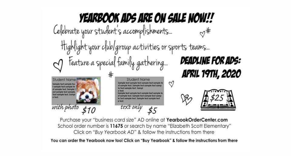 Today’s the last day to submit your ads!!  Don’t miss out on this great opportunity.