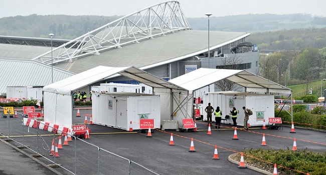 channelstv's tweet photo. Brighton's Stadium To Become COVID-19 Testing Centre. https://t.co/JOyduNmkVC https://t.co/wuAXYvcKBl