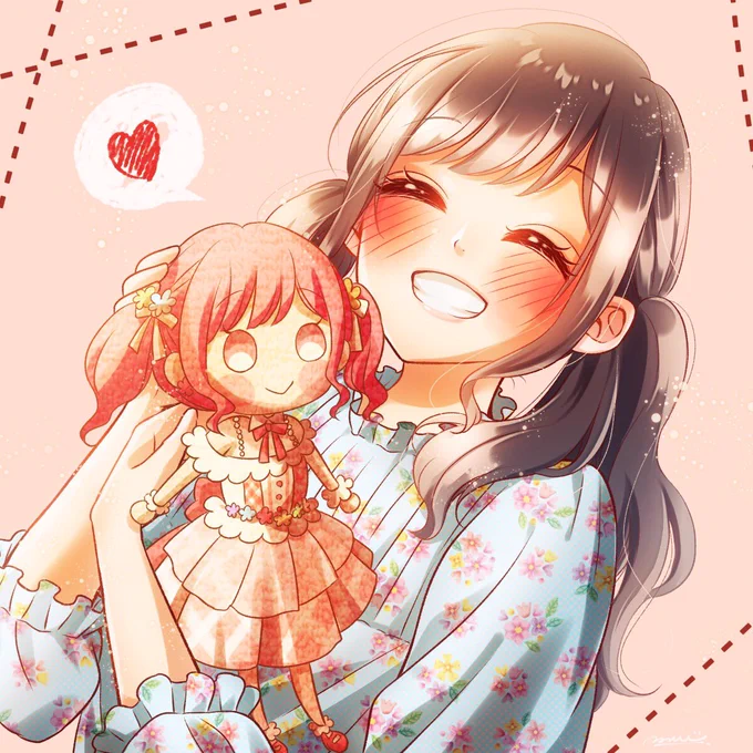 あみたの笑顔すごく好きなので似顔絵描いてみた!
#パスパレ #前島亜美 