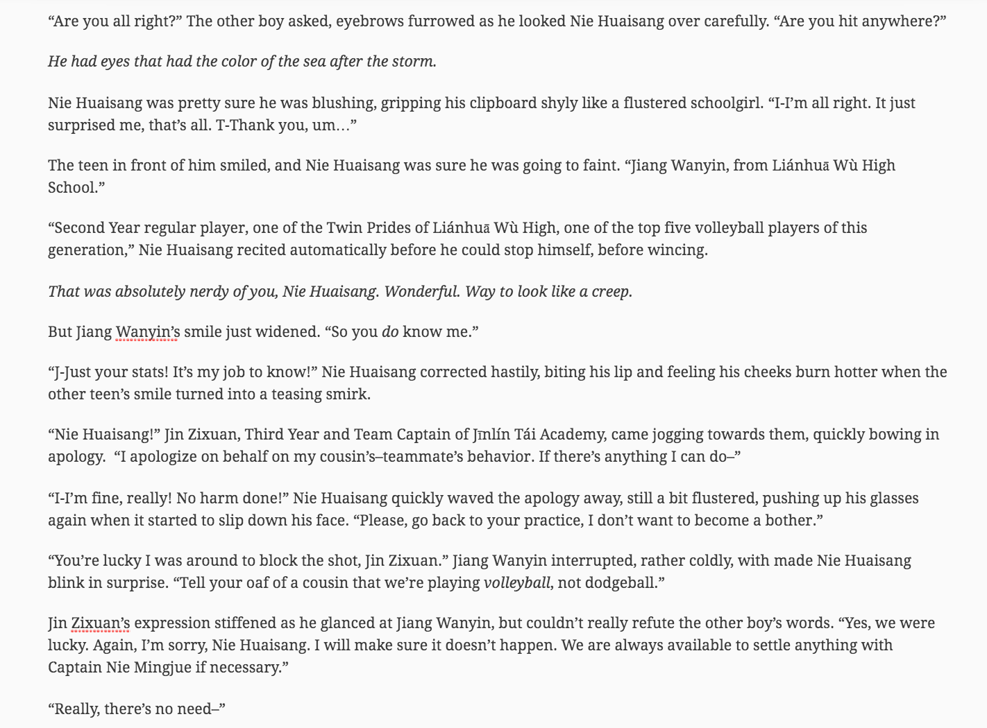 Riah I Think This Is Going To Be A Thing Since I Ve Been Pulled Into Haikyuu Recently Have A Sangcheng Volleyball Au The Updates For This Au Would