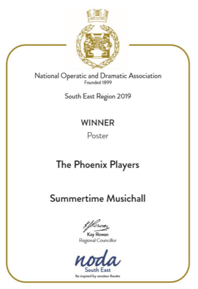 So proud that mine and <a href="/KateBurrows93/">Kate Burrows</a>'s poster for <a href="/phoenixstage/">Phoenix Players</a>'s Summertime Music Hall: A Journey Through the Ages has won the <a href="/NODAtweets/">NODA</a> South East Region Poster Competition. It was an amazing show, and an award winning poster! confetticannon.co/our-services/p…