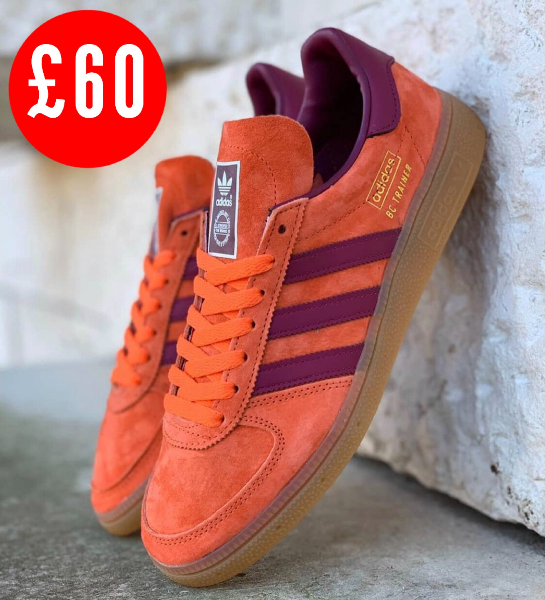 adidas bc trainers orange
