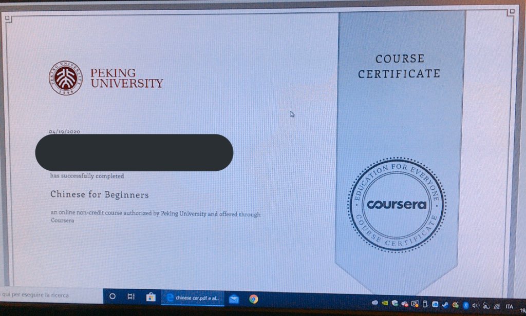 gggtttpppbbb's tweet image. ได้มาละใช้เวลาเรียน3-4ชั่วโมงถือว่าเป็นการรื้อฟื้นทักษะภาษาจีนและใช้เวลาว่างให้เป็นประโยชน์  คือมันง่ายมากกกกข้อสอบท้ายบทก็ไม่ได้ยากเลยภาษาอังกฤษของอาจารย์ก็ฟังง่ายมาก ใครอยากเรียนภาษาอื่นๆหรืออยากเรียนออนไลน์ฟรีไปดูที่เพจนี้นะคะ One More Course