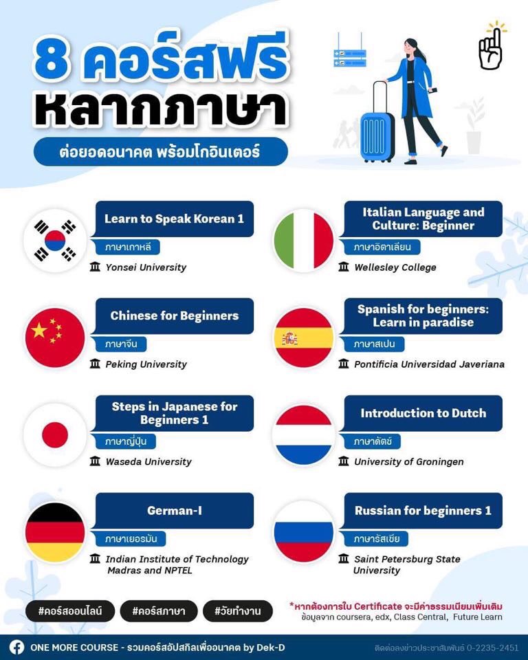 gggtttpppbbb's tweet image. ได้มาละใช้เวลาเรียน3-4ชั่วโมงถือว่าเป็นการรื้อฟื้นทักษะภาษาจีนและใช้เวลาว่างให้เป็นประโยชน์  คือมันง่ายมากกกกข้อสอบท้ายบทก็ไม่ได้ยากเลยภาษาอังกฤษของอาจารย์ก็ฟังง่ายมาก ใครอยากเรียนภาษาอื่นๆหรืออยากเรียนออนไลน์ฟรีไปดูที่เพจนี้นะคะ One More Course